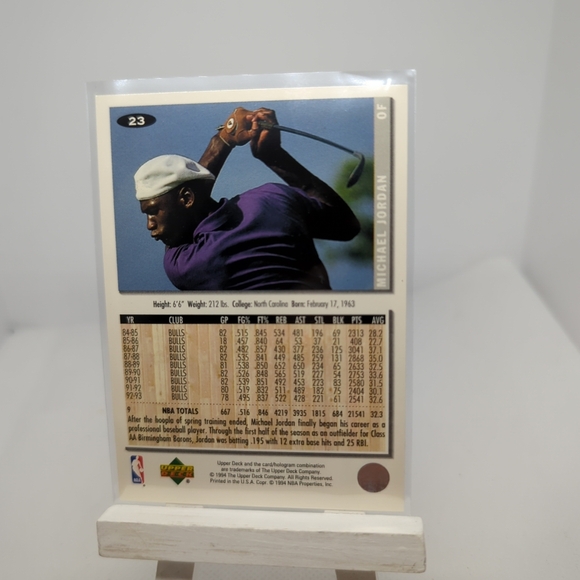 1994-95 Upper Deck Collector's Choice - #23 Michael Jordan Nicely Centered & New - Picture 11 of 12